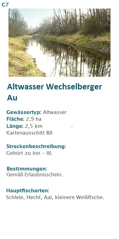 Altwasser rechte Seite Kreisfischereiverein Rosenheim