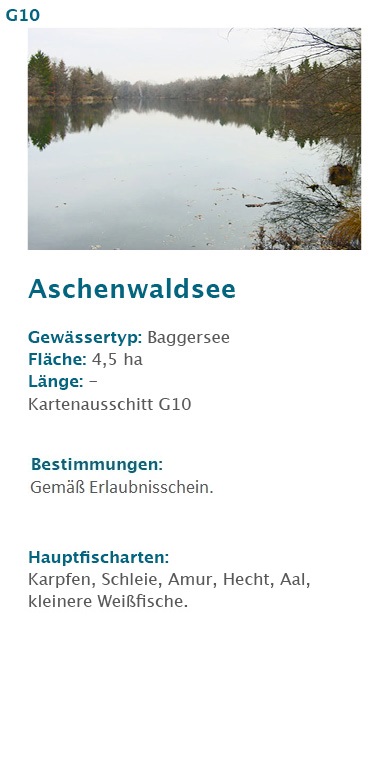 Aschenwaldsee Kreisfischereiverein Rosenheim