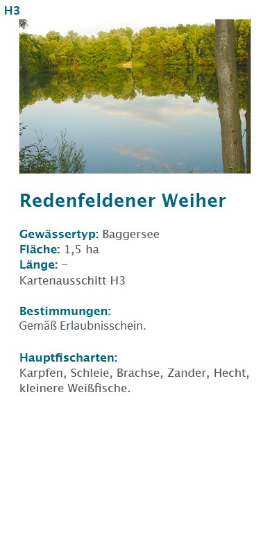 Redenfeldener Weiher Kreisfischereiverein Rosenheim